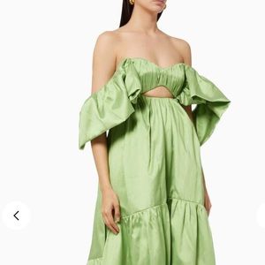Foret Dense Sandra Mansour Ruffle Gown